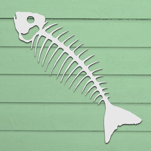 Outdoor PVC Bonefish Wall Art, 4 Foot