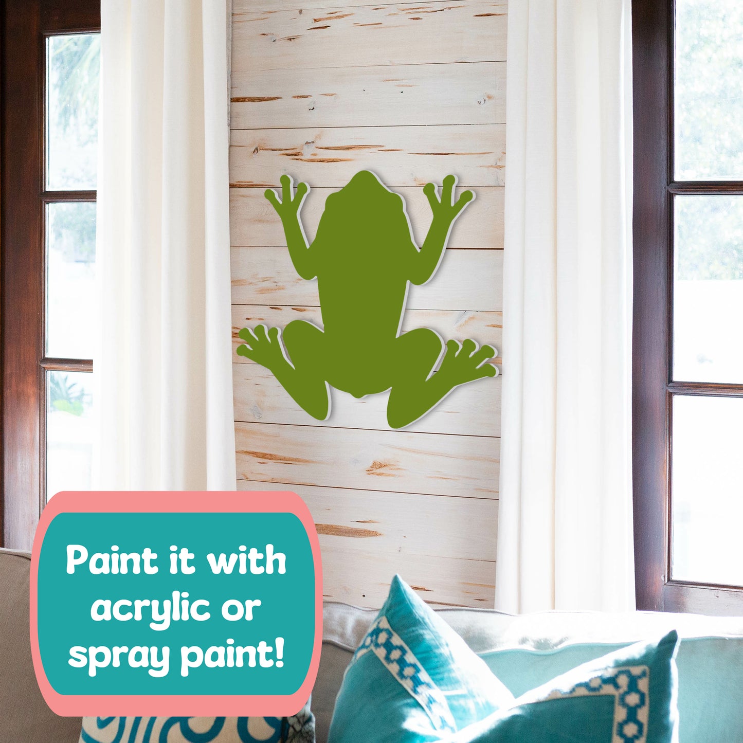 Outdoor PVC Frog Sign, 4 Foot