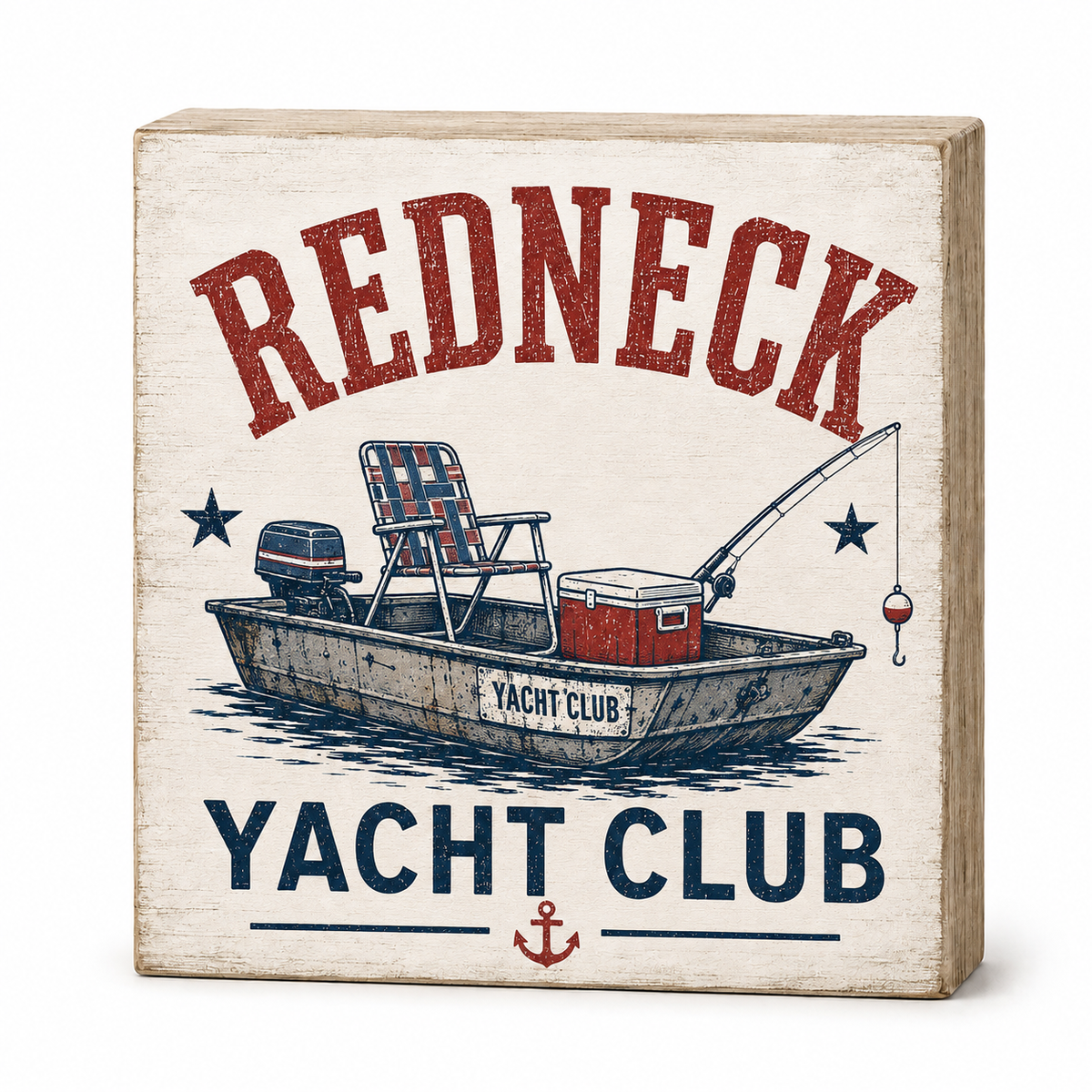 Redneck Party, Redneck Yacht Club Wooden Sign, Pontoon, Funny Drinking Signs, Man Cave Garage Decor, Made in USA