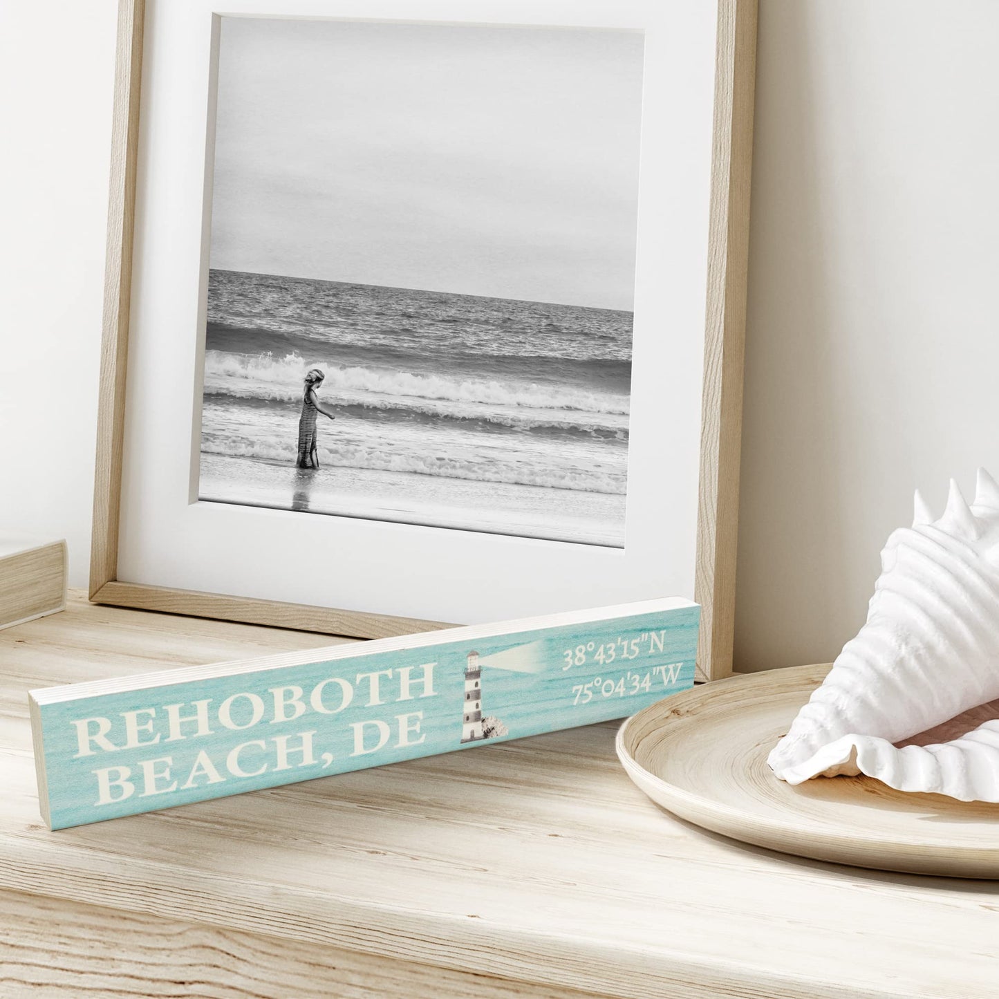 JennyGems Delaware Gifts, Rehoboth Beach Delaware Wooden Sign, Rehoboth Beach Souvenirs, Made in USA