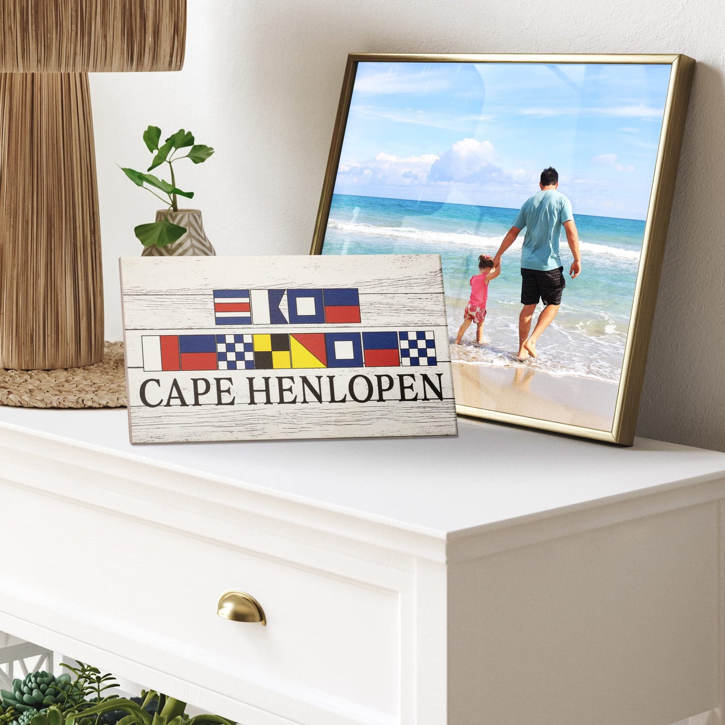 JennyGems Cape Henlopen Delaware Souvenir Sign - Show Your Delaware Pride with Nautical Charm, Made in the USA (9.5x5.5 inches)