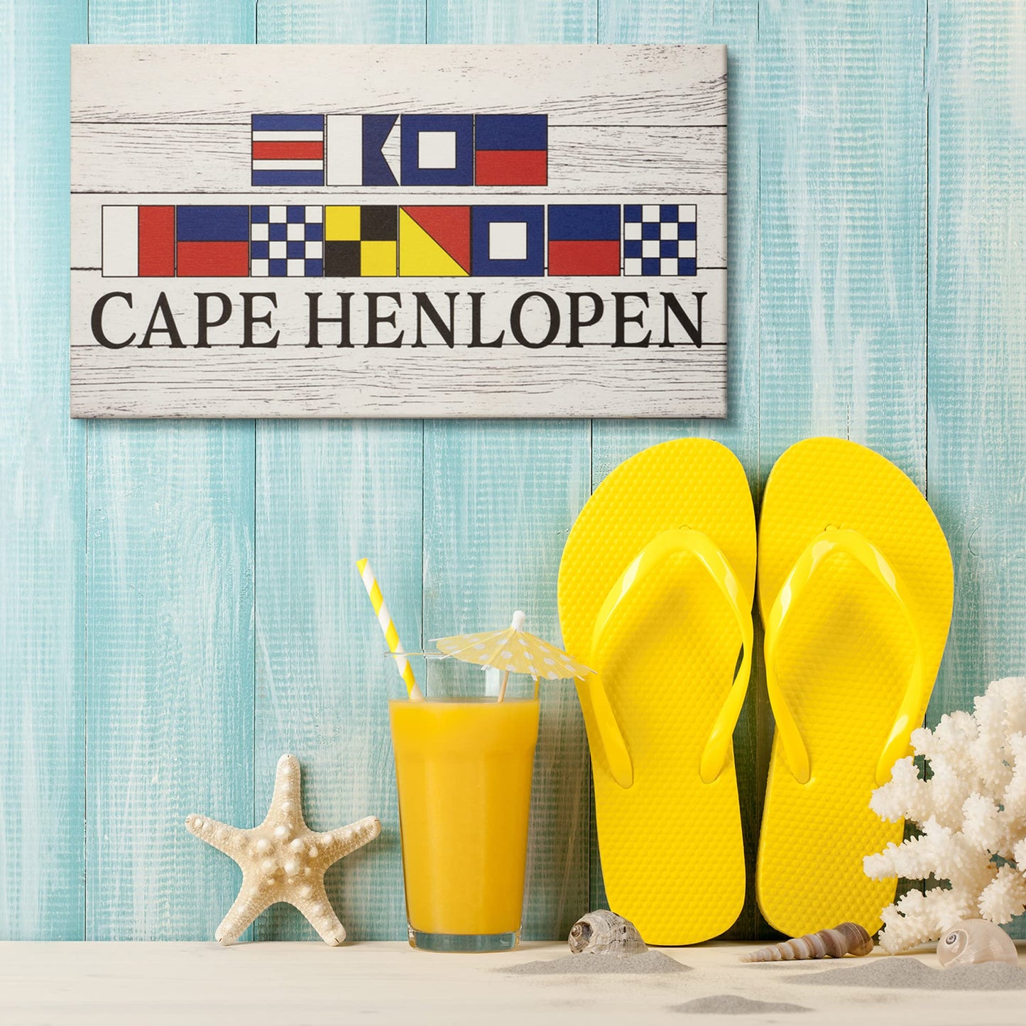 JennyGems Cape Henlopen Delaware Souvenir Sign - Show Your Delaware Pride with Nautical Charm, Made in the USA (9.5x5.5 inches)