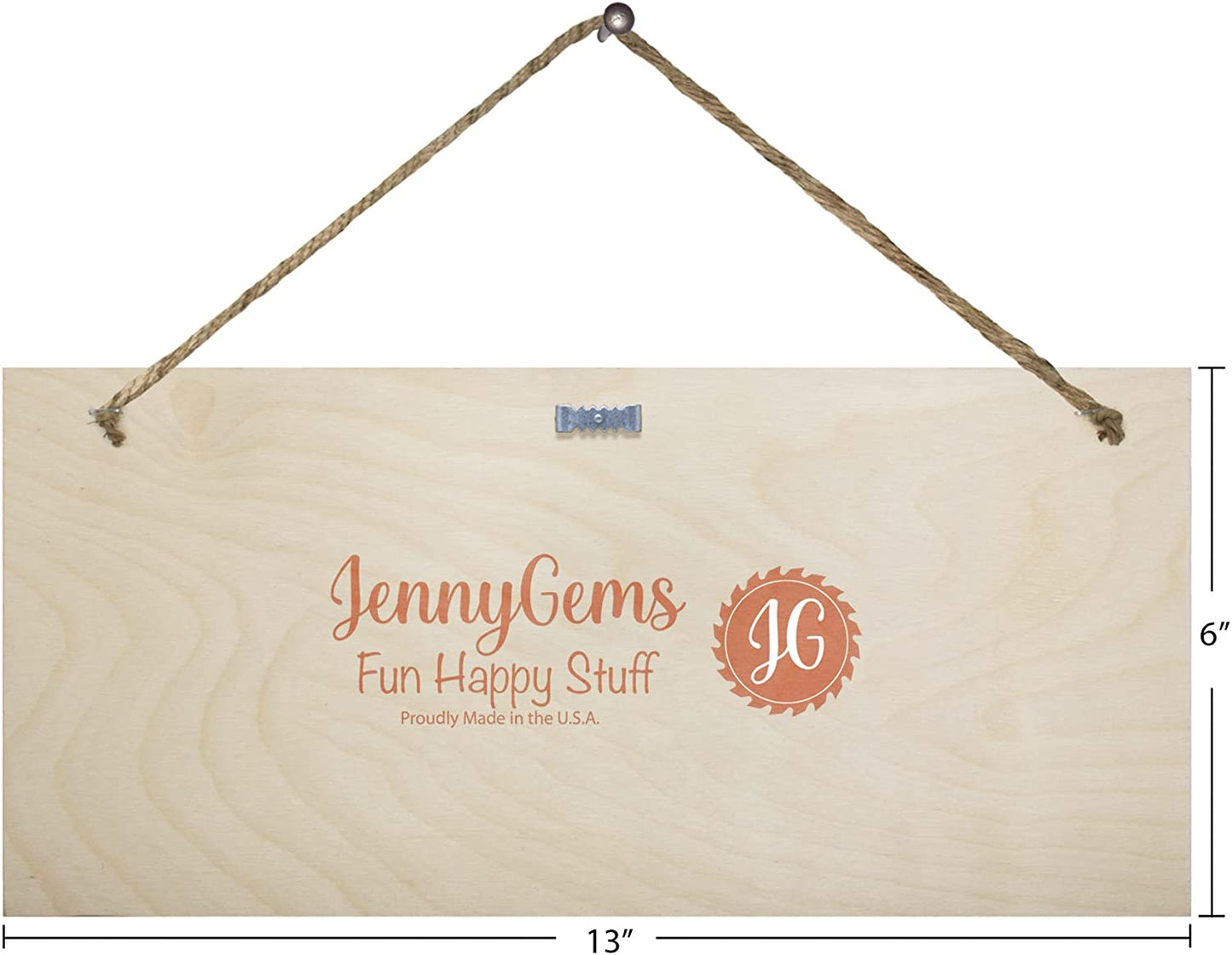 JennyGems Welcome Sign, Welcome Sign For Front Door, Front Porch Sign, Welcome Porch Sign, Housewarming Gift, Rustic Farmhouse Home Decor, 6x13 Inch Wood Hanging Sign, American Made