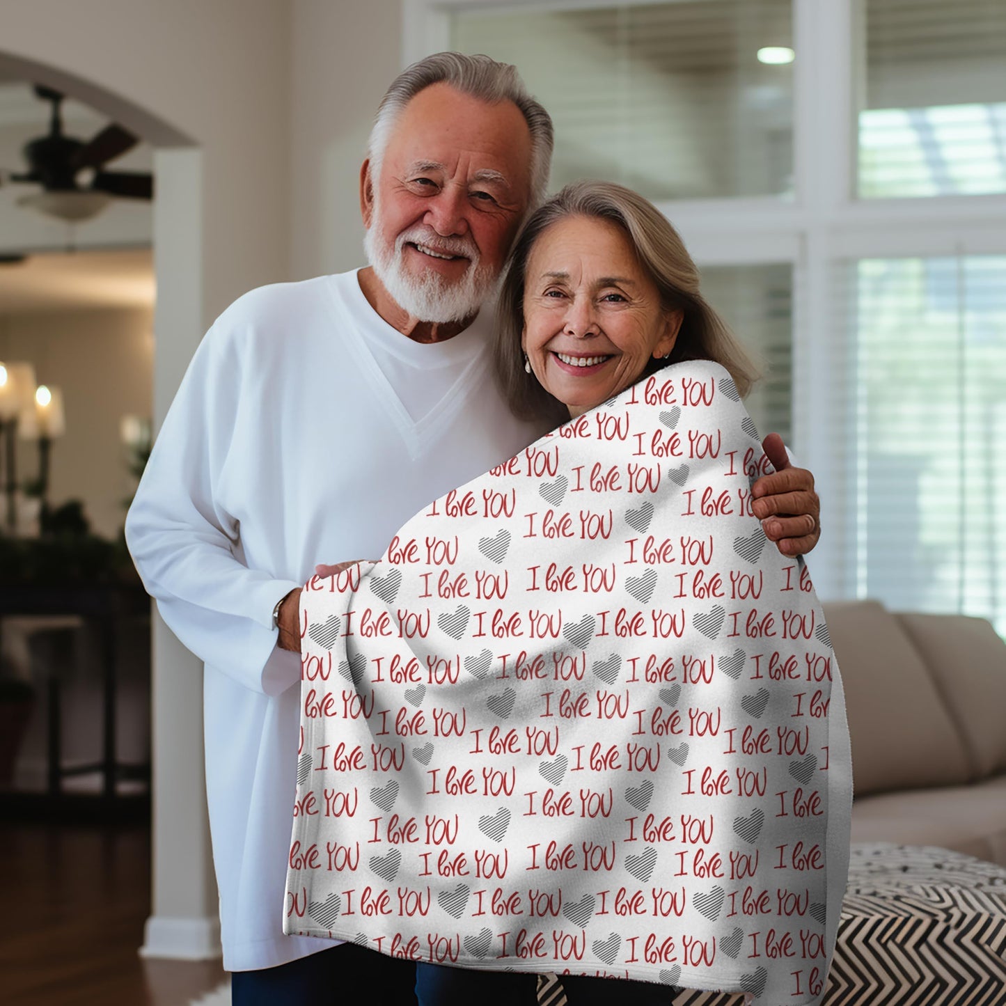 I Love You Blanket - Sherpa Fleece Super Comfy Love Blanket, Valentine's Day Gift, Soft Throw Blanket, Gift for Couples