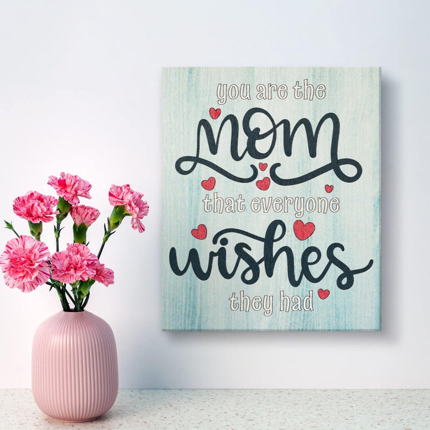 JennyGems Mom Gifts From Daughters, Mothers Day Gifts for Mom, Farmhouse Wall Decor, 7.25 x 6 Wooden Sign, Made in USA