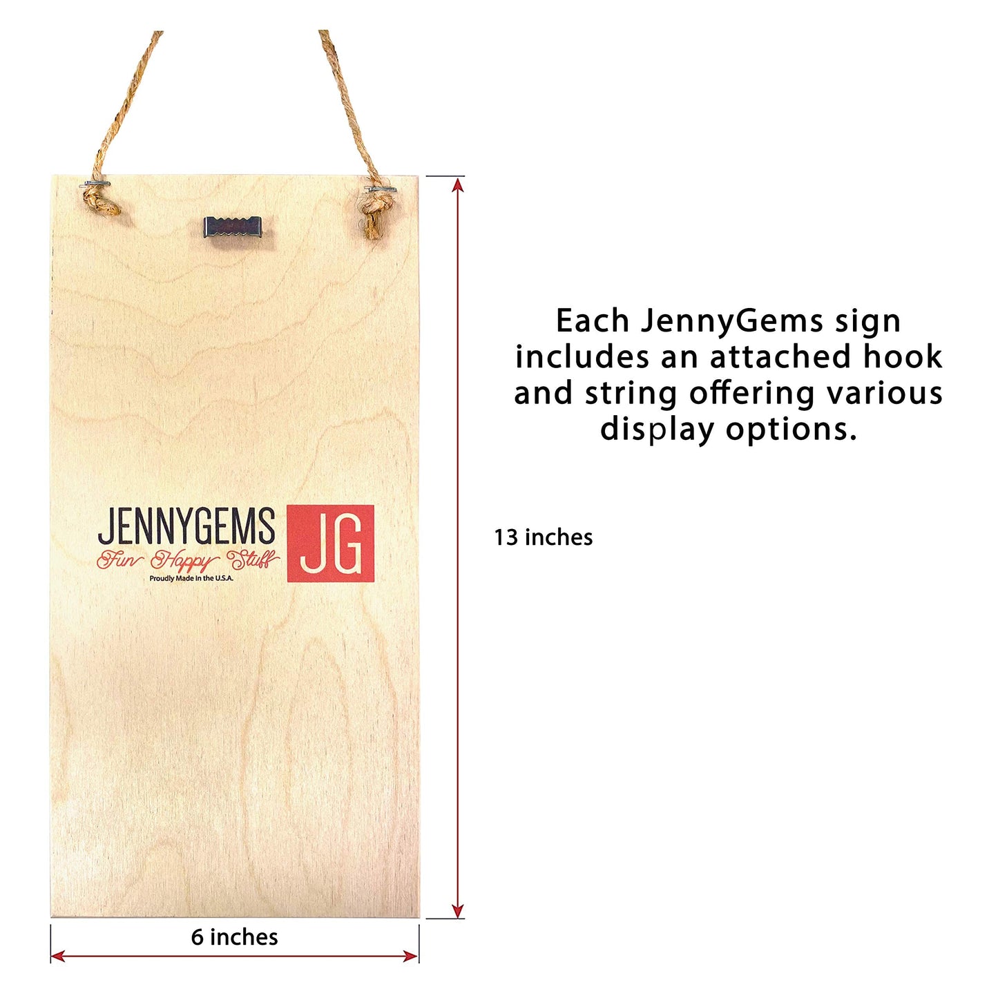 JennyGems Lincoln, Delaware Nautical Wood Sign, Made in USA