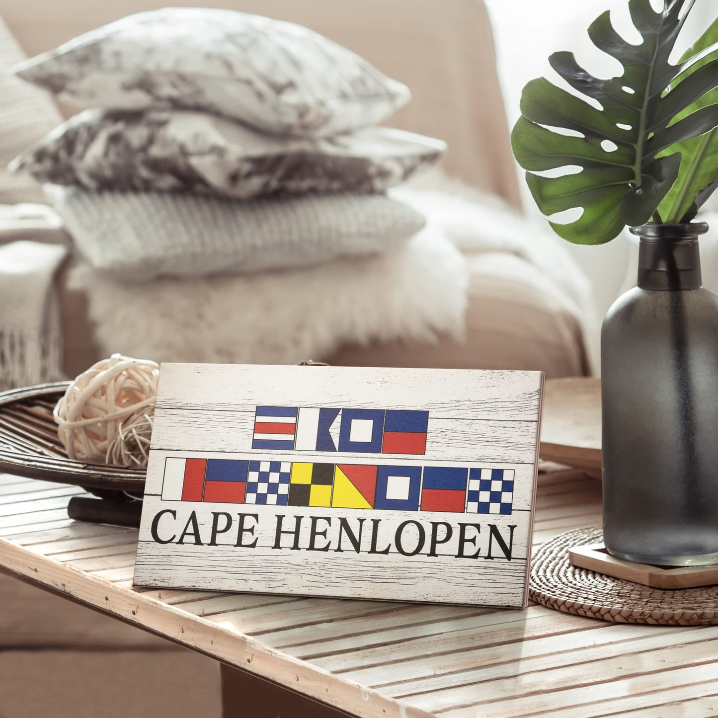 JennyGems Cape Henlopen Delaware Souvenir Sign - Show Your Delaware Pride with Nautical Charm, Made in the USA (9.5x5.5 inches)