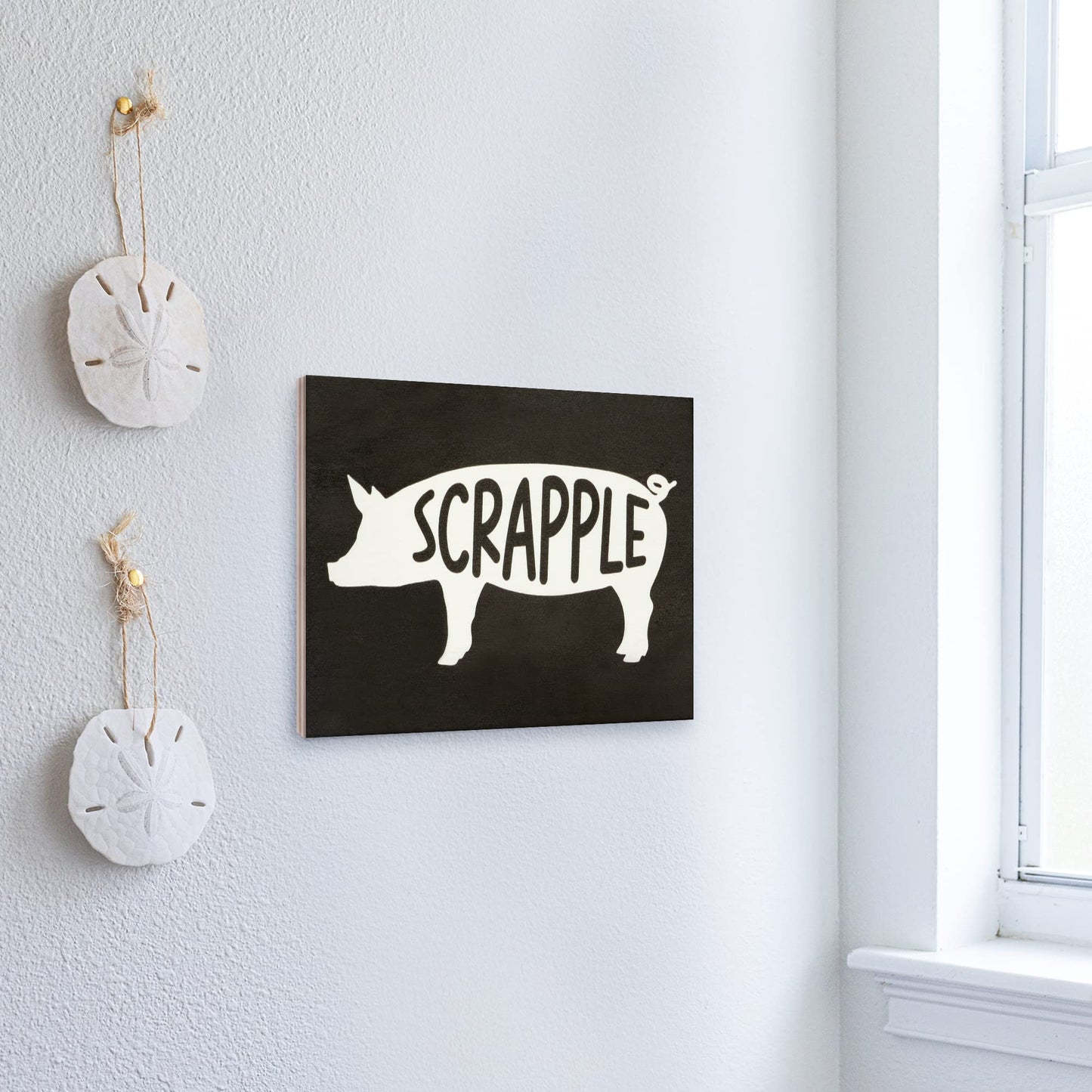 JennyGems Scrapple Sign Scrapple Pig, Delaware Gifts, Made in USA