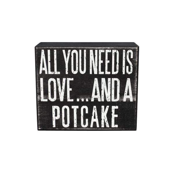 All You Need Is Love and a Potcake Dog Sign