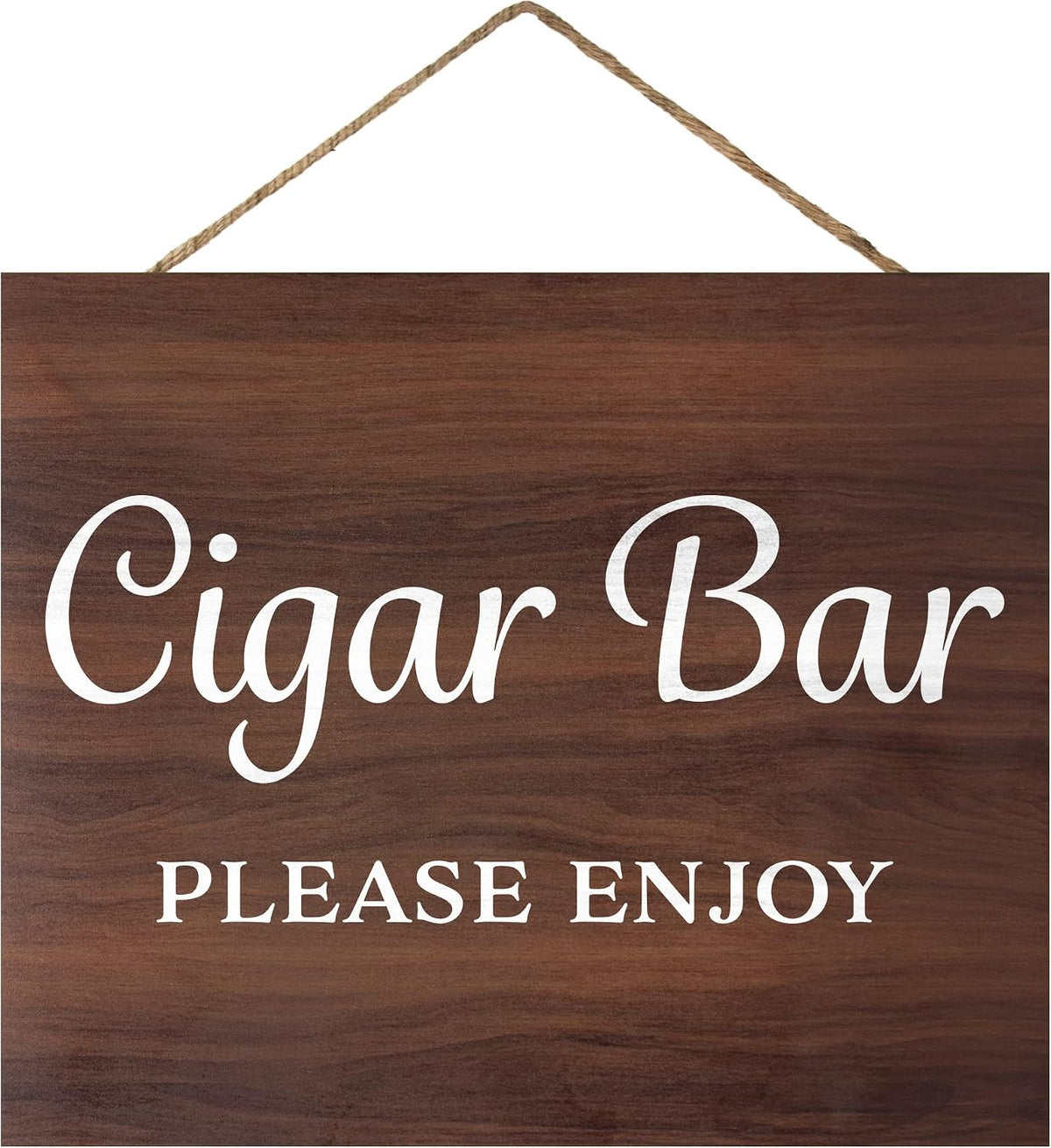 JennyGems Cigar Bar Sign, Wedding Reception Signs, Bar Decorations Party Decor, Brown