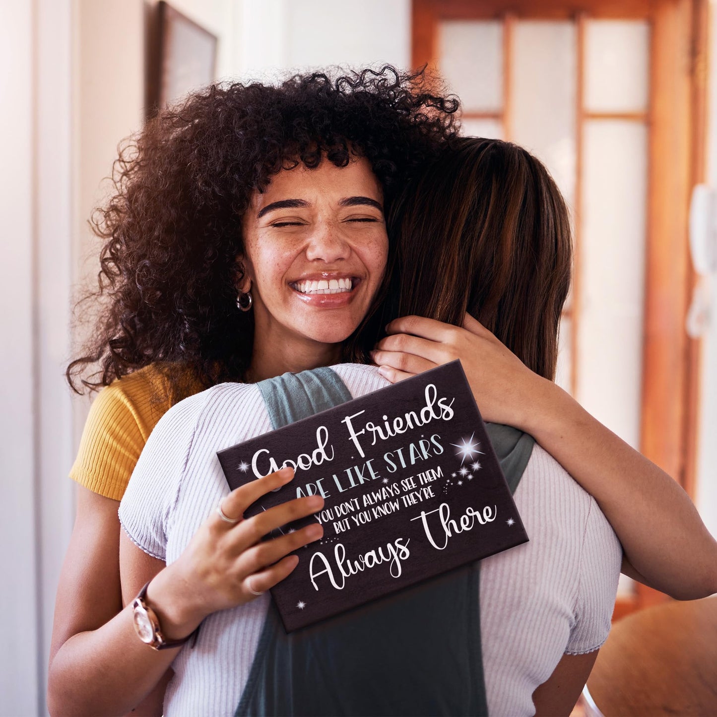 Good Friends Are Like Stars Wooden Sign, Meaningful Gift for a Friend