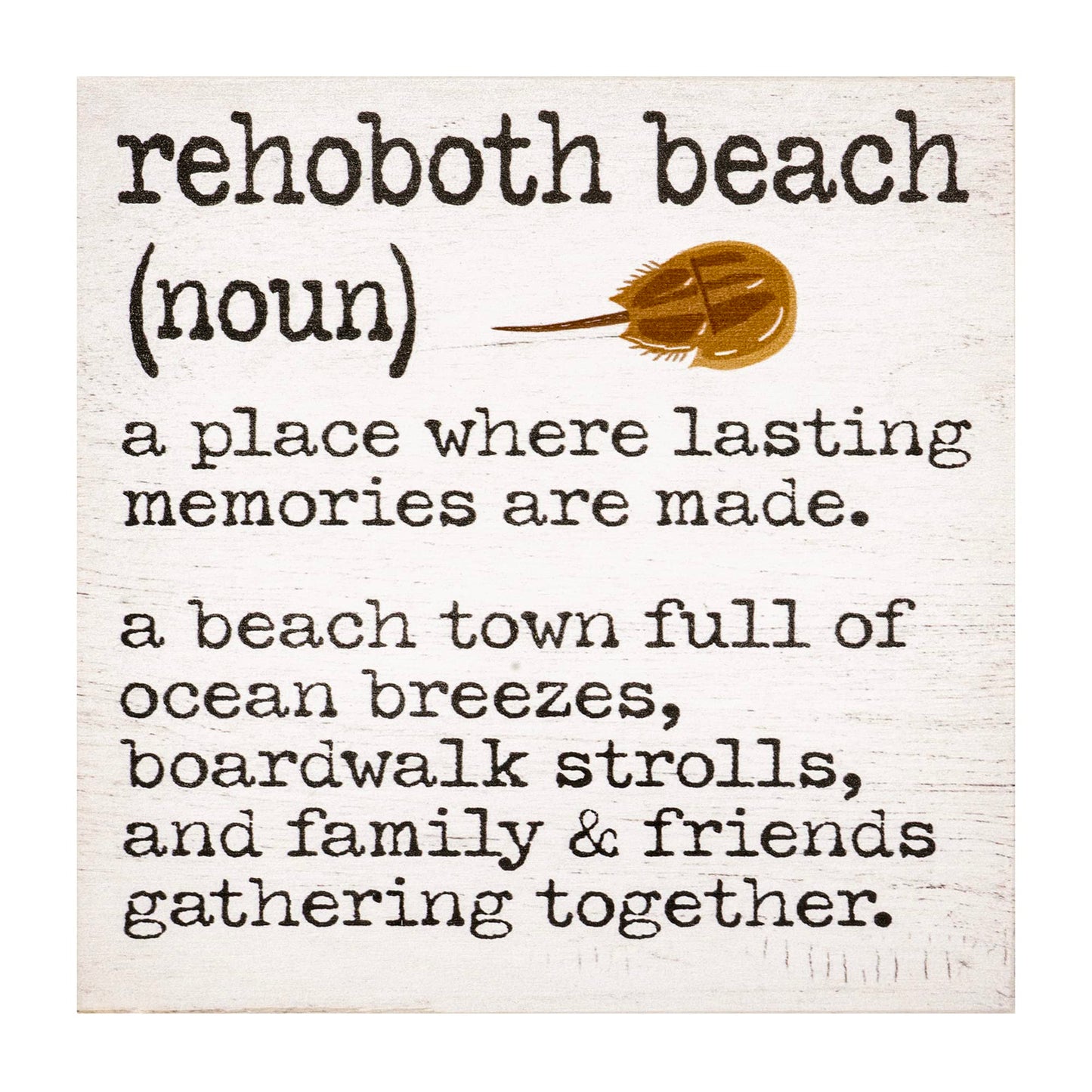 JennyGems Rehoboth Beach Delaware Souvenirs, Rehoboth Beach Definition Wooden Sign, Delaware Decor