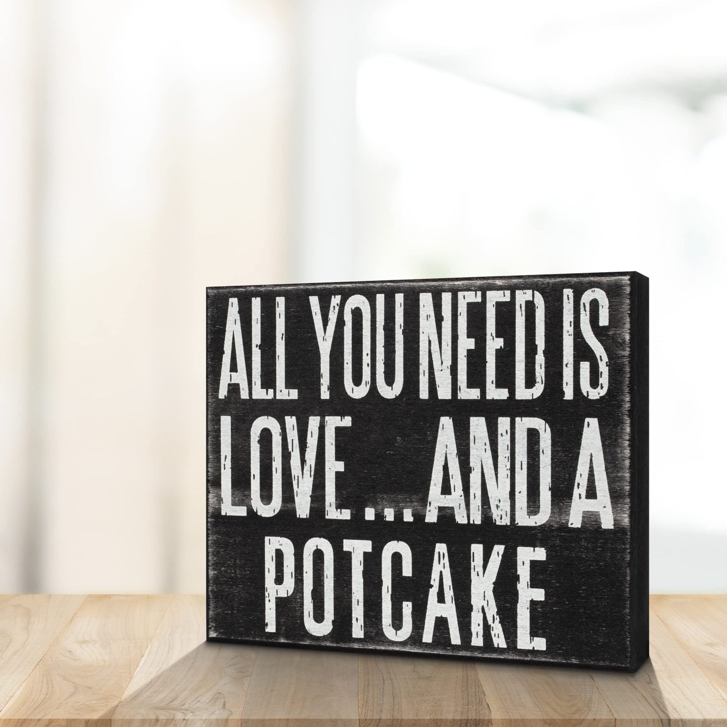 All You Need Is Love and a Potcake Dog Sign