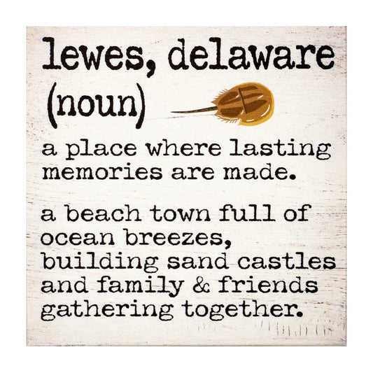 Lewes Delaware Memories Sign and Decor