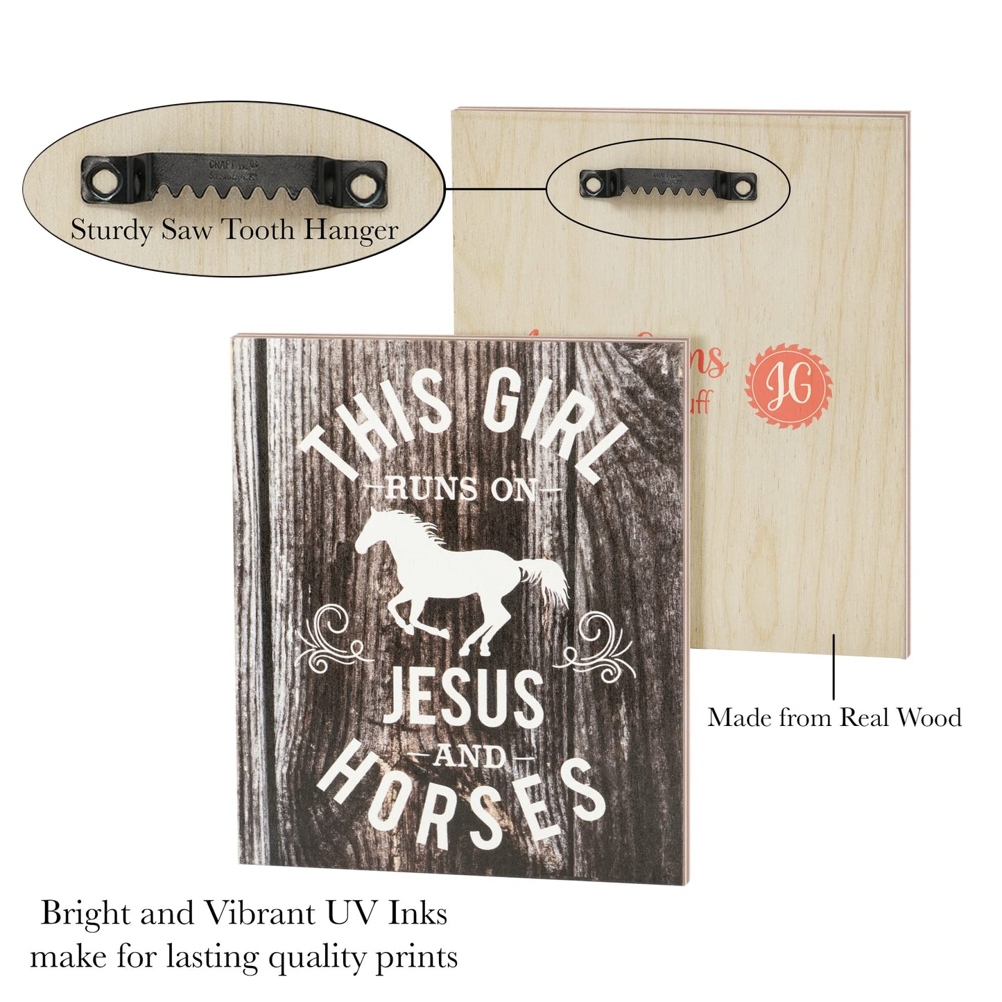 JennyGems Farmhouse Decor, Chicken Signs for Chicken Lovers, Barn Signs, Barn Gifts, 7.25x6 Wooden Sign, Goat Sign, Made in USA