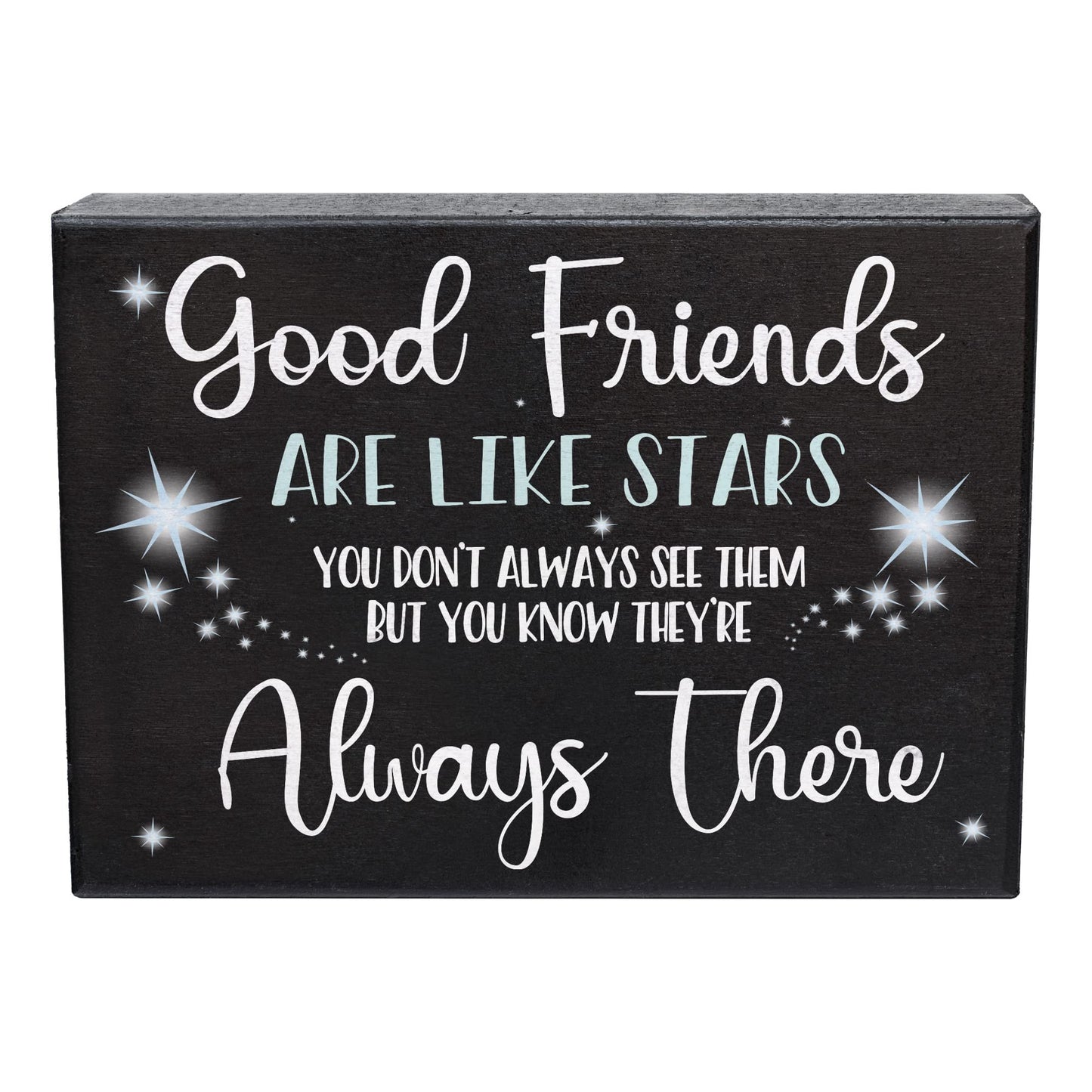 Good Friends Are Like Stars Wooden Sign, Meaningful Gift for a Friend