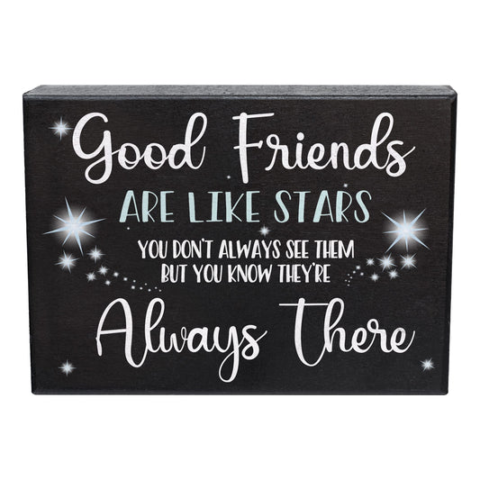 Good Friends Are Like Stars Wooden Sign, Meaningful Gift for a Friend