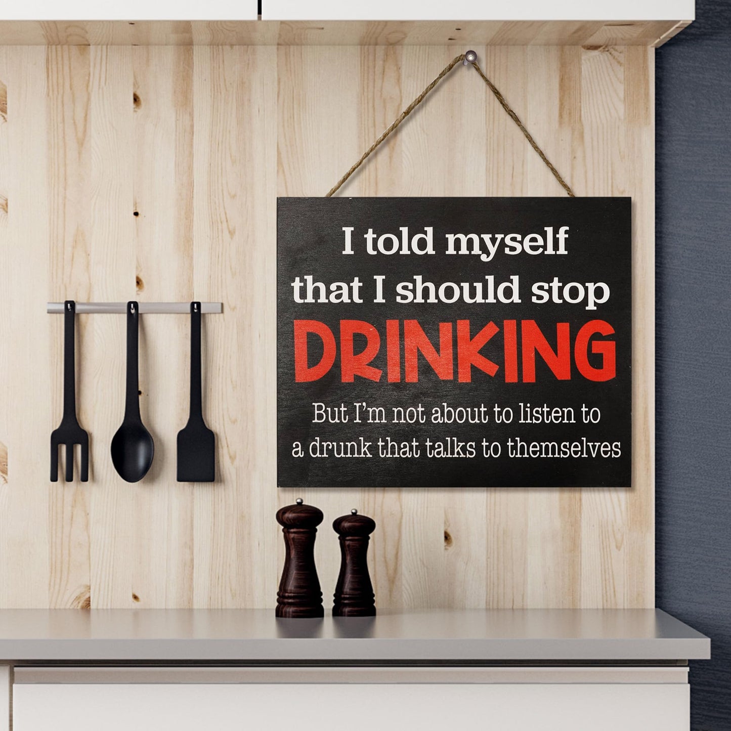JennyGems Home Bar Decor, Funny Drinking Signs, Man Cave Garage Pub Beer Sign, Friend Gifts, 10 x 12 Inches, Made in USA