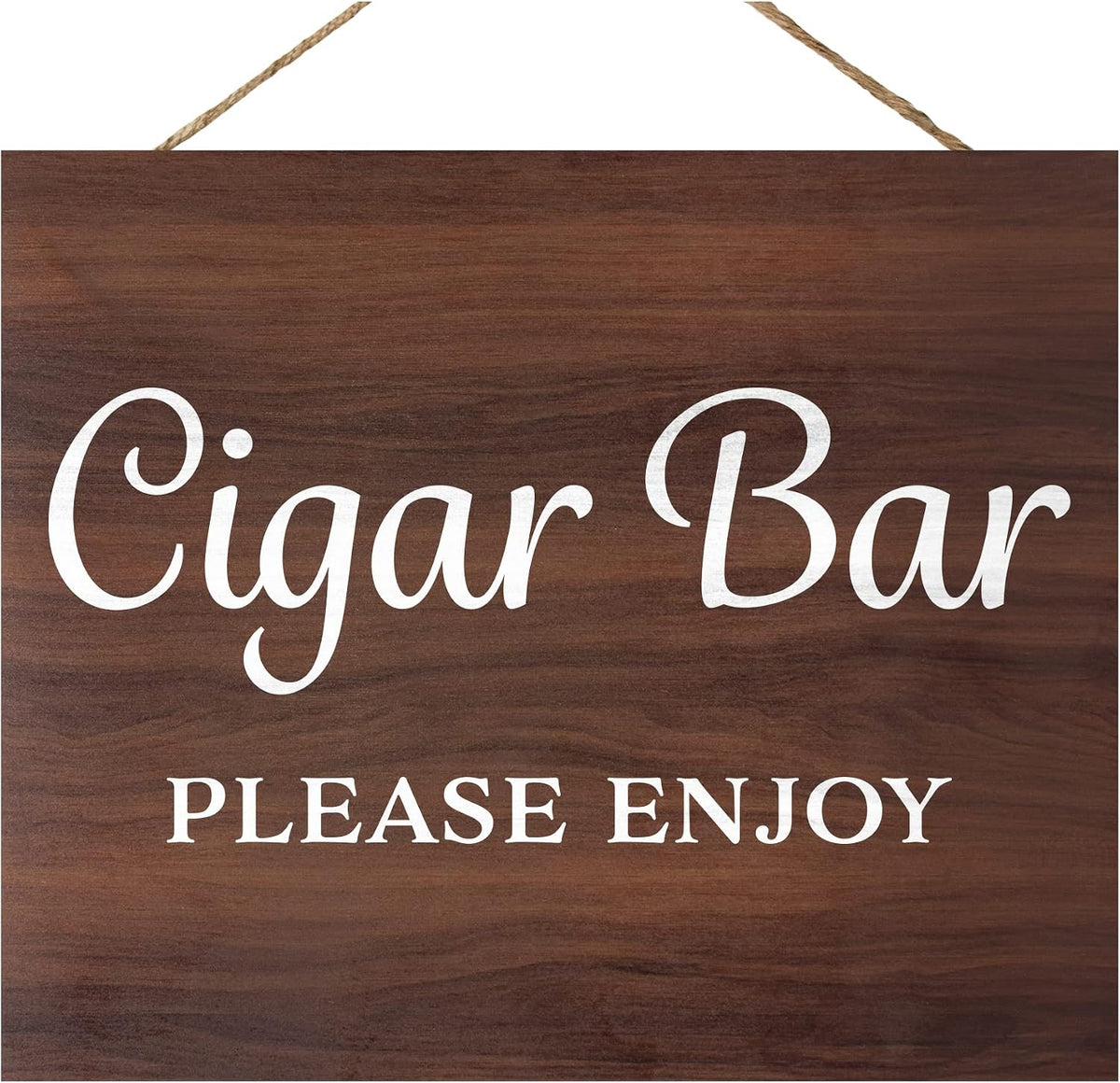 JennyGems Cigar Bar Sign, Wedding Reception Signs, Bar Decorations Party Decor, Brown