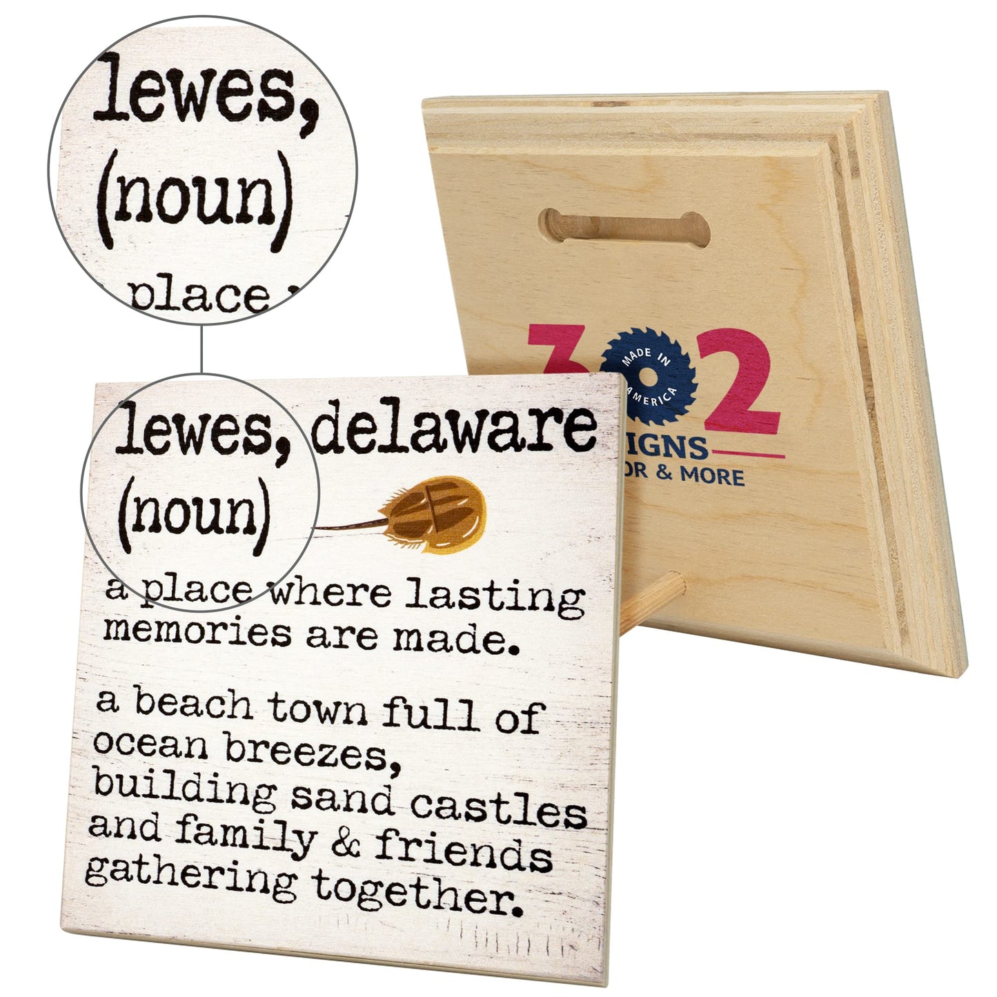 Lewes Delaware Memories Sign and Decor