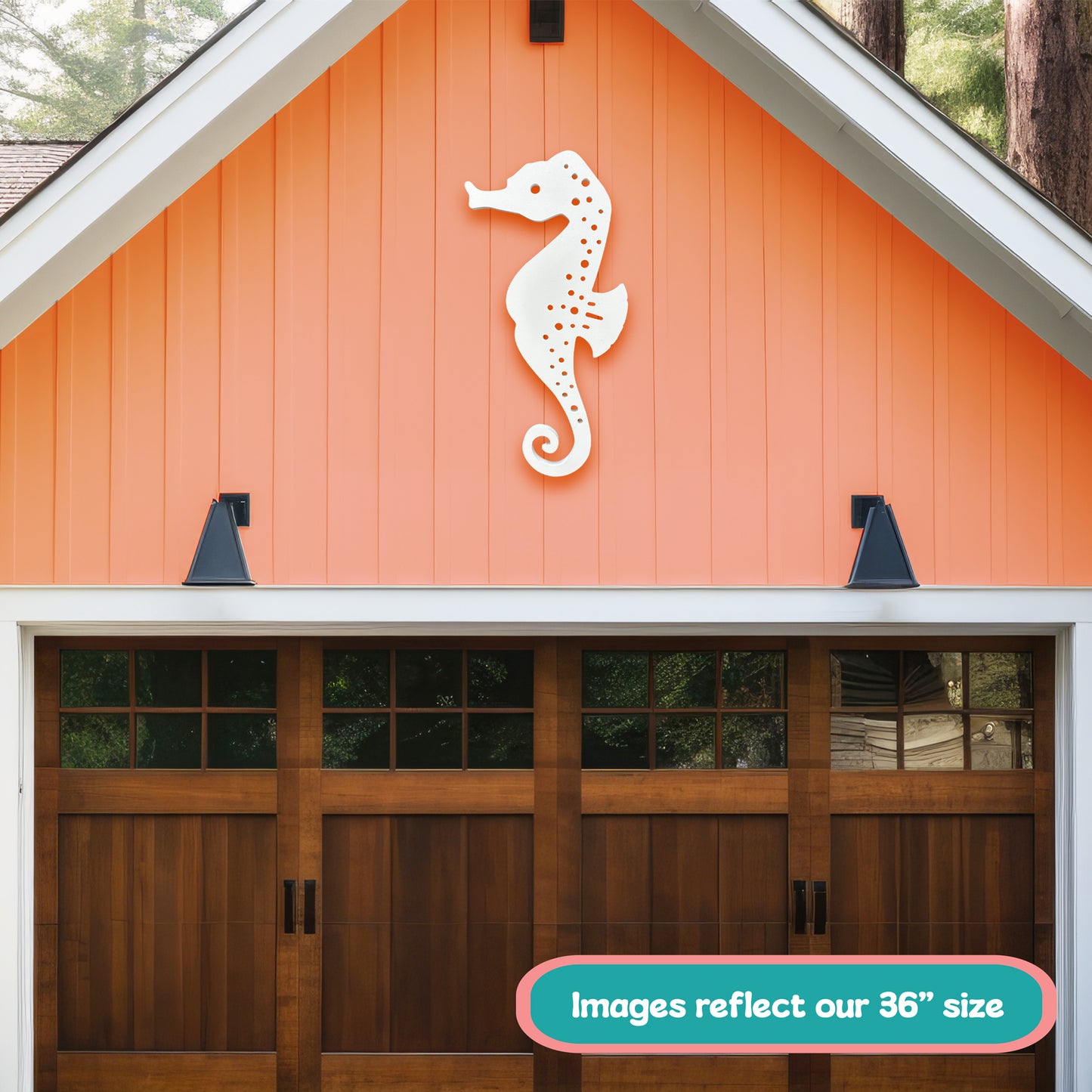 Outdoor PVC Seahorse Sign, 3 Foot