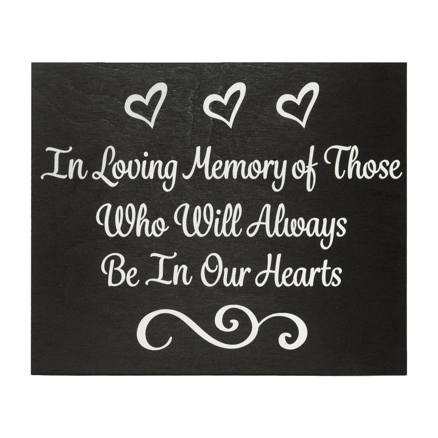 JennyGems Wedding Memorial Sign, In Remembrance Sign, In Loving Memory, Wedding Sign, In Memory of Loved One, Family Reunion Sign, Memory Table Sign (Black)