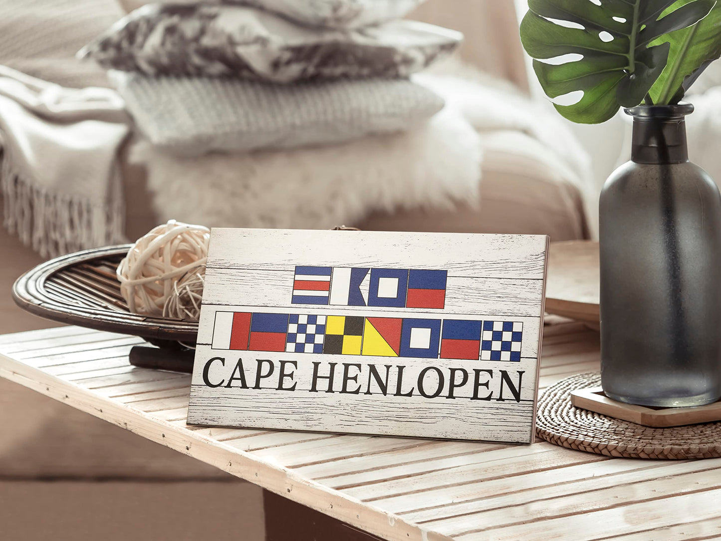 JennyGems Cape Henlopen Delaware Souvenir Sign - Show Your Delaware Pride with Nautical Charm, Made in the USA (9.5x5.5 inches)