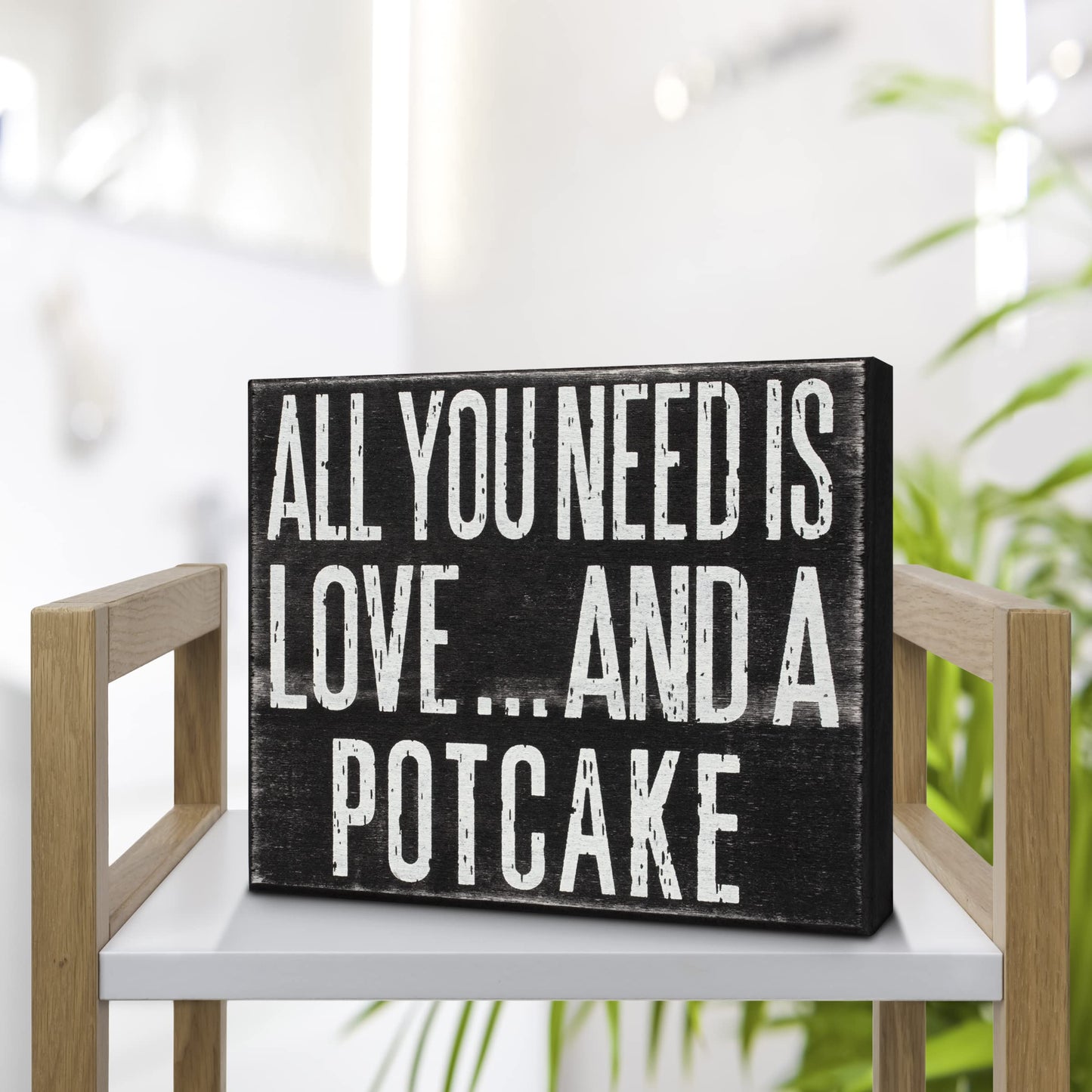 All You Need Is Love and a Potcake Dog Sign