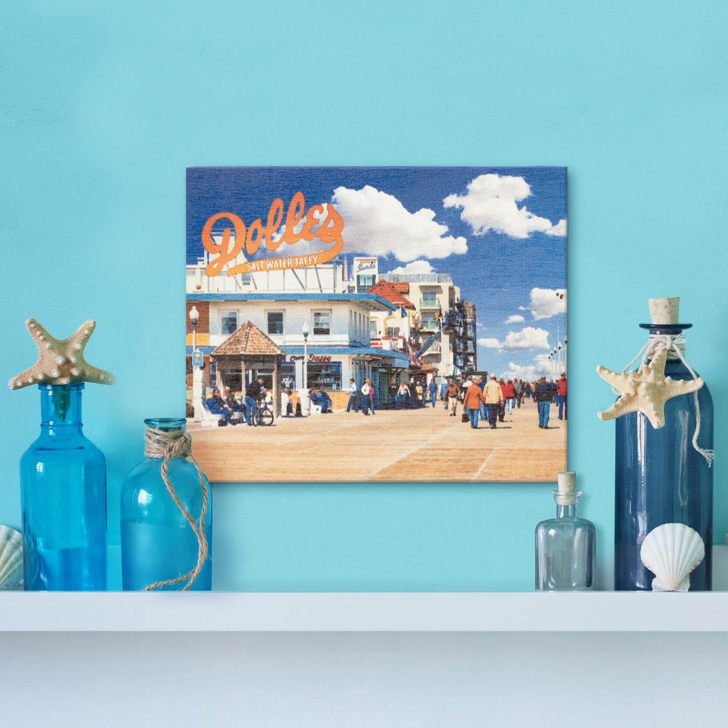 JennyGems Rehoboth Beach Dolles Boardwalk Wooden Sign, Rehoboth Beach Gifts, Delaware Souvenirs, Coastal Decor, Made in USA