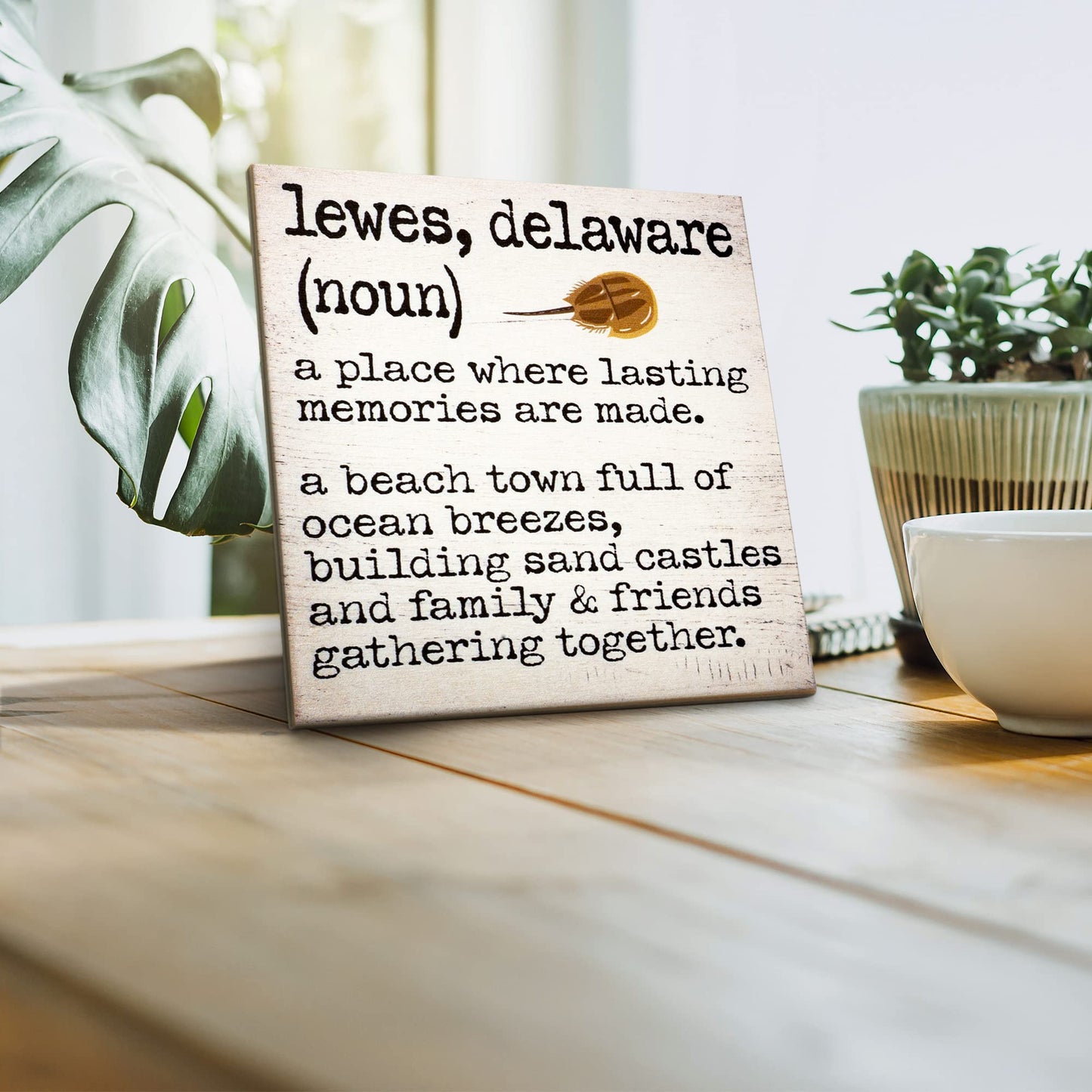 Lewes Delaware Memories Sign and Decor