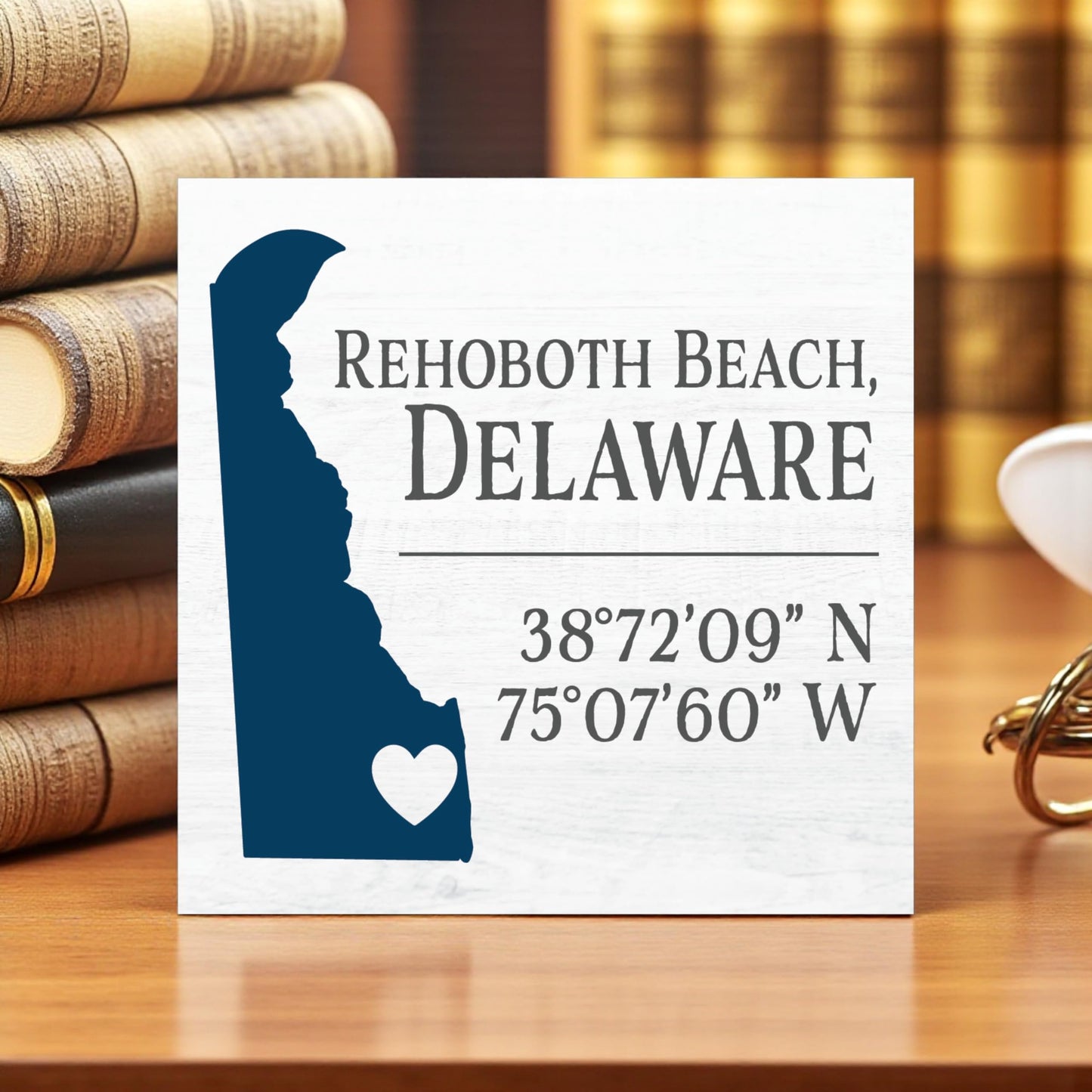 JennyGems Delaware Gifts, Rehoboth Beach Delaware Souvenirs, Delaware Sign, Delaware Decor, Delaware Souvenirs and Gifts, Beach Decor, Made in USA