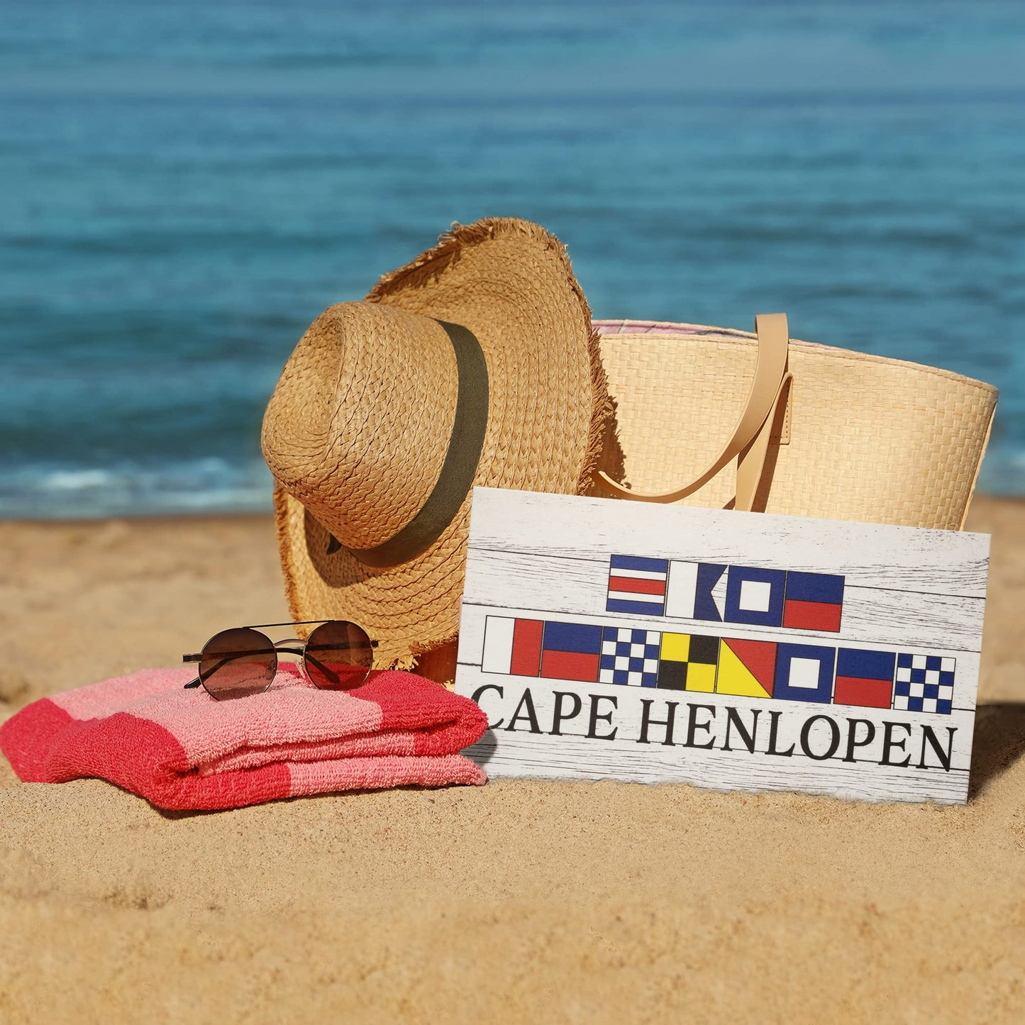 JennyGems Cape Henlopen Delaware Souvenir Sign - Show Your Delaware Pride with Nautical Charm, Made in the USA (9.5x5.5 inches)