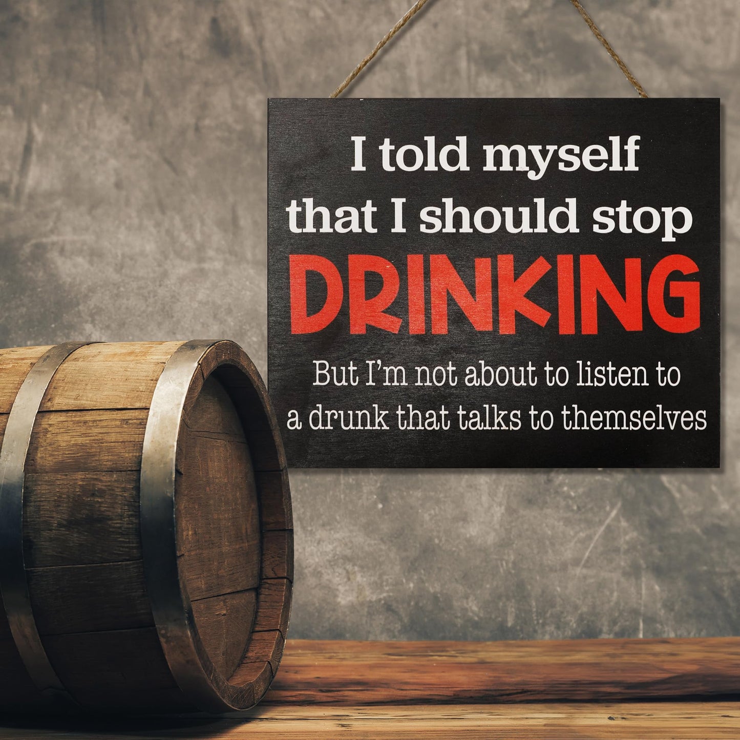JennyGems Home Bar Decor, Funny Drinking Signs, Man Cave Garage Pub Beer Sign, Friend Gifts, 10 x 12 Inches, Made in USA
