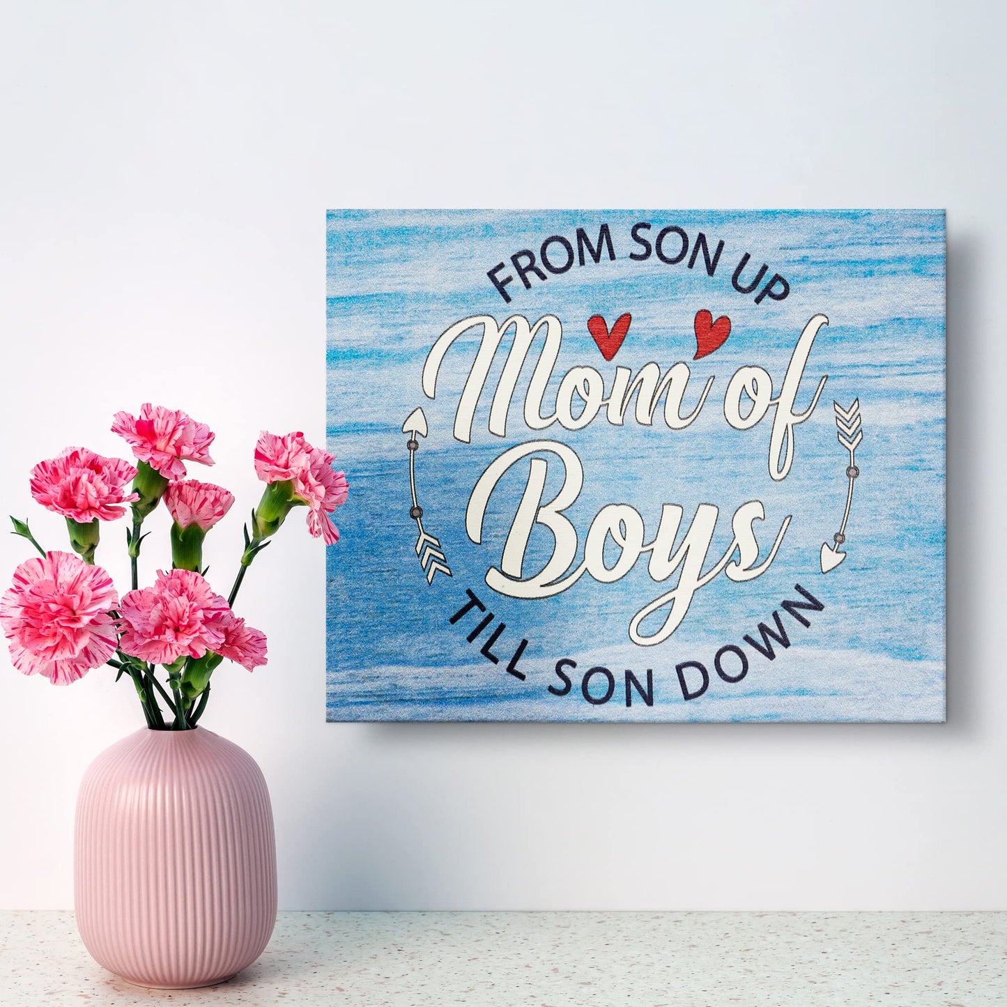 JennyGems Mom Gifts From Daughters, Mothers Day Gifts for Mom, Farmhouse Wall Decor, 7.25 x 6 Wooden Sign, Made in USA
