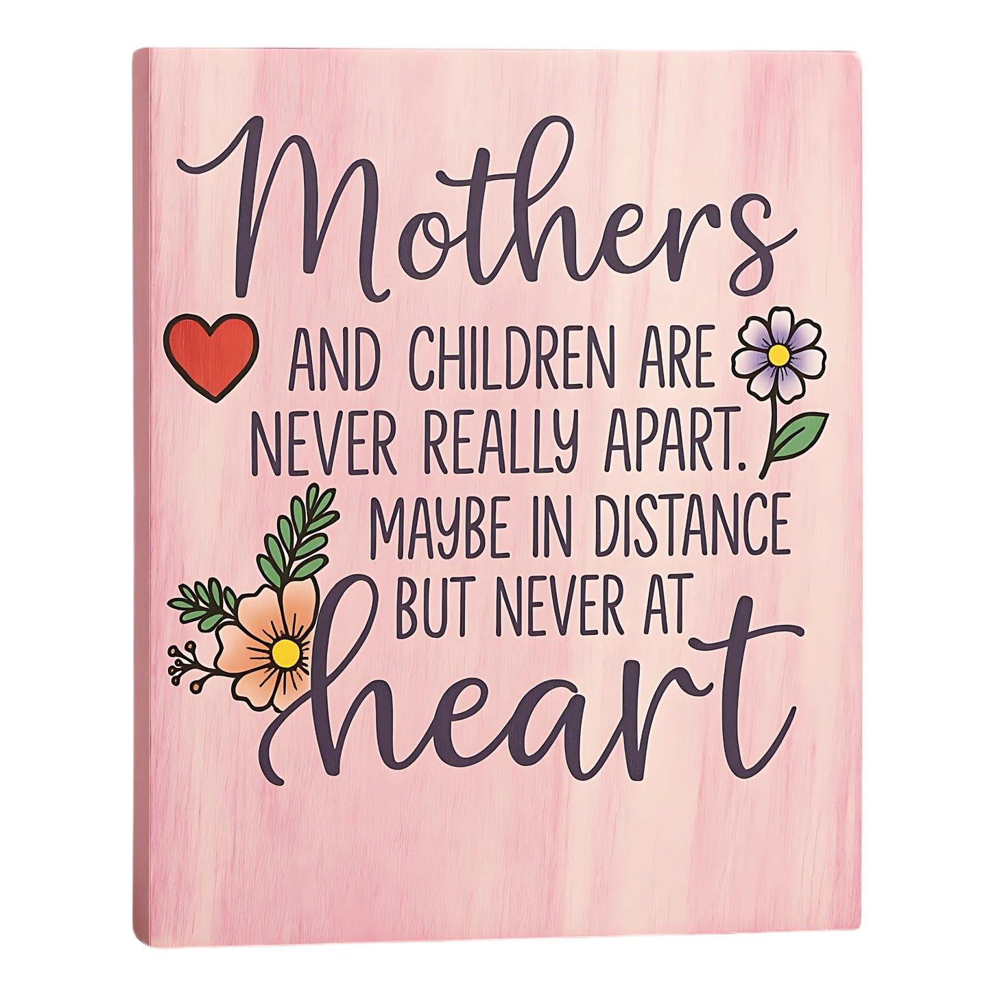 JennyGems Mom Gifts From Daughters, Mothers Day Gifts for Mom, Farmhouse Wall Decor, 7.25 x 6 Wooden Sign, Made in USA