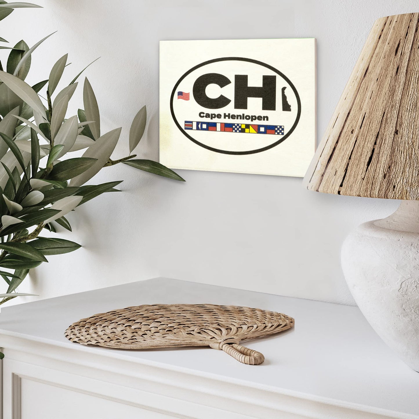 Cape Henlopen Delaware Lighthouse Wooden Sign