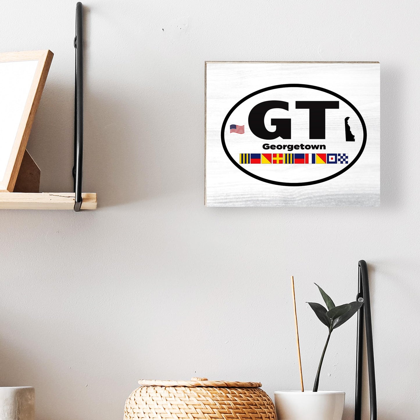JennyGems Georgetown Delaware Gifts, Delaware Souvenirs, Tabletop and Wall Decor, Made in USA