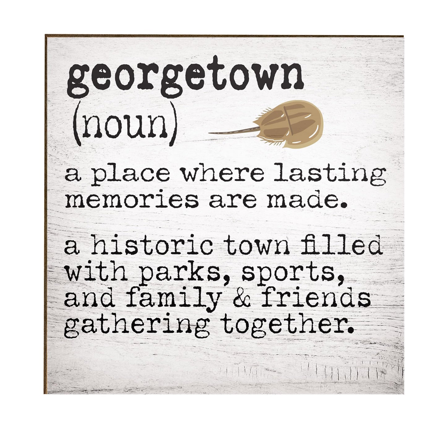 JennyGems Georgetown Delaware Gifts, Delaware Souvenirs, Tabletop and Wall Decor, Made in USA