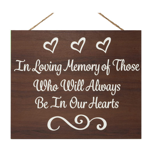 JennyGems Wedding Memorial Sign, In Loving Memory, Memorial Wedding Sign, Family Reunion, Memory Table Decoration, Brown