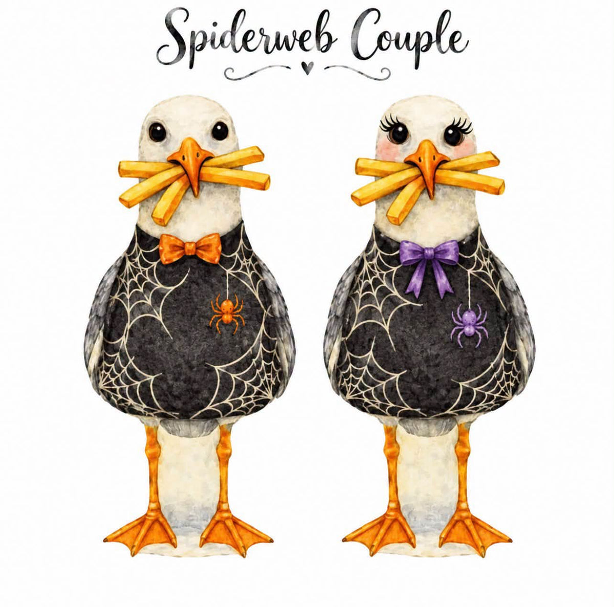 Sully and Sally - Halloween Editions - Yard Signs - and Keyholes in Back for Hanging.