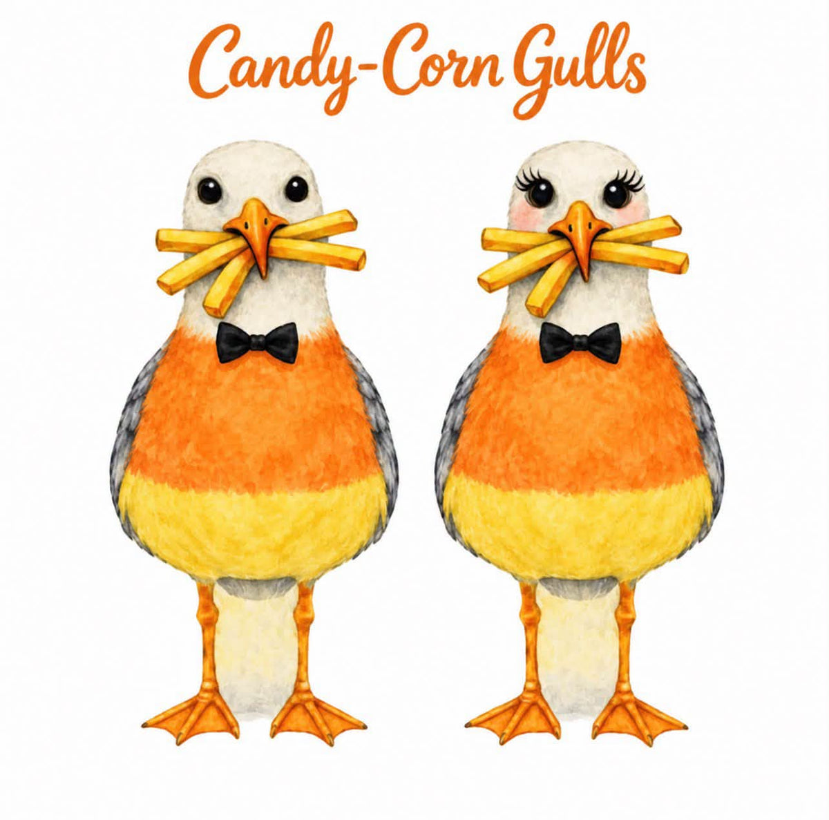 Sully and Sally - Halloween Editions - Yard Signs - and Keyholes in Back for Hanging.