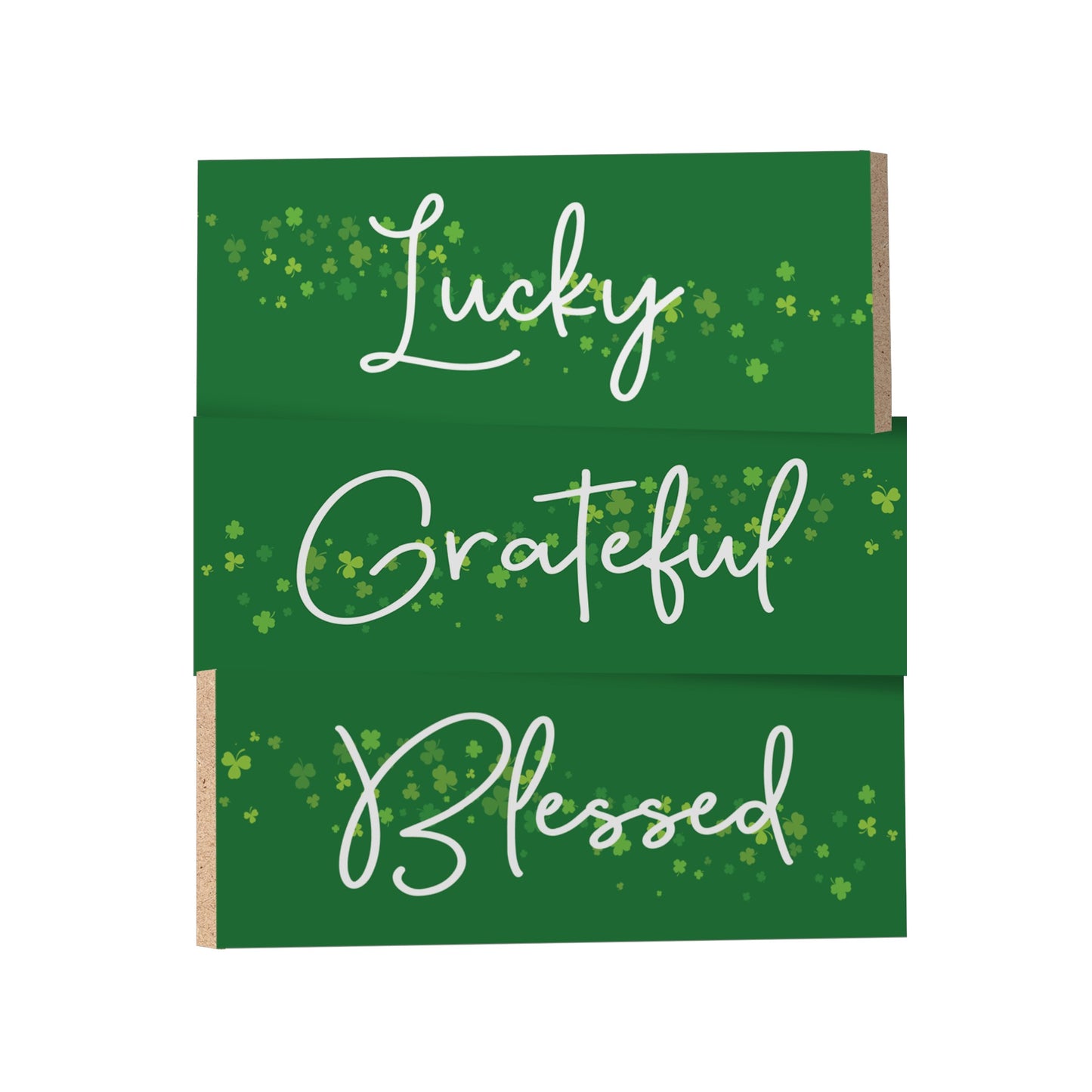 Lucky Grateful Blessed Irish St. Patricks Decor Signs and Gift