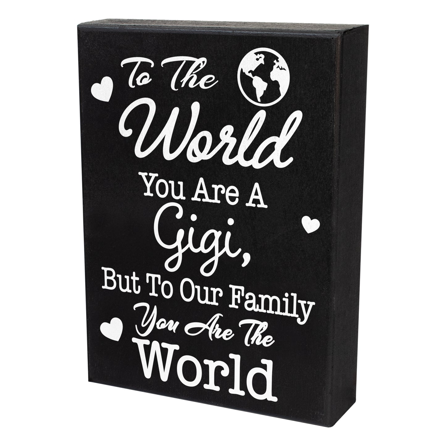 JennyGems Gigi Gift Sign Decor Plaque, Gifts for Gigi, Gigi Sayings, 6x8 Inch Wood Sign, Wall Hanging and Shelf Sign, Made in USA