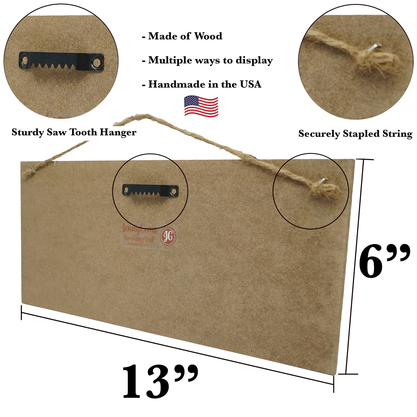 I Love Us Our Story Our Home Our Life, Hanging Wood Sign