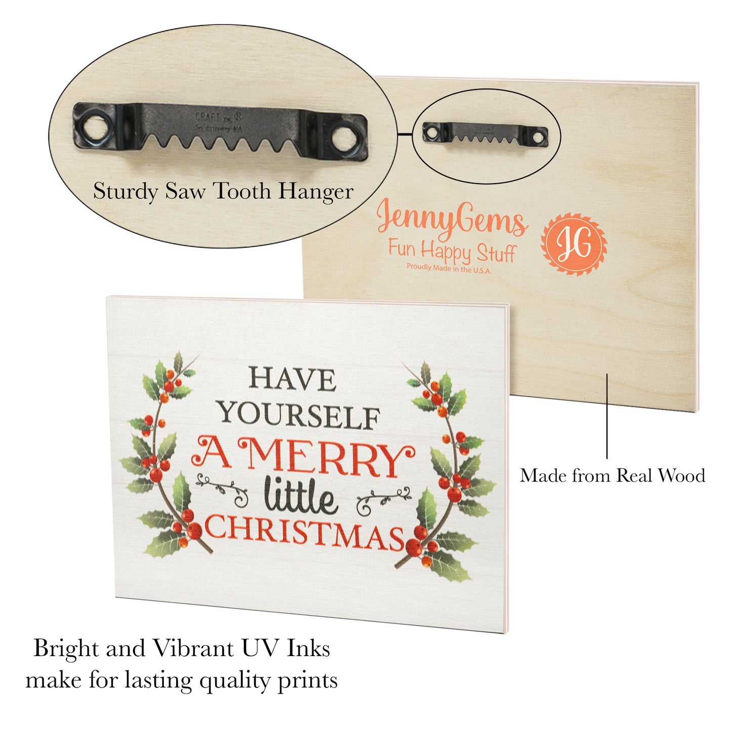 Merry Little Christmas Wood Sign, Christmas Decorations, Holiday Decor, Christmas Gifts, American Made