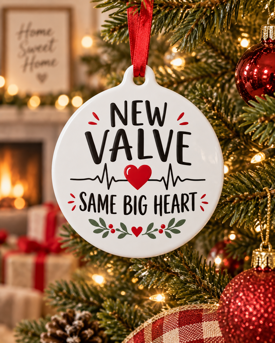 Heart Surgery Survivor Christmas Ornament and Gift