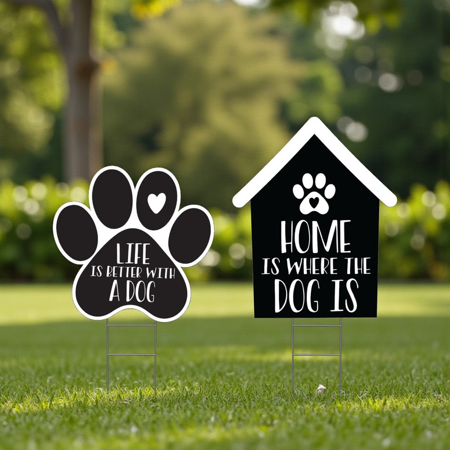 Dog Themed Yard Signs