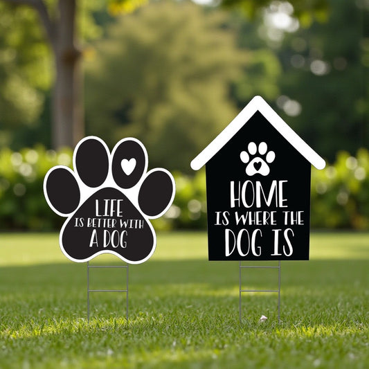 Dog Themed Yard Signs