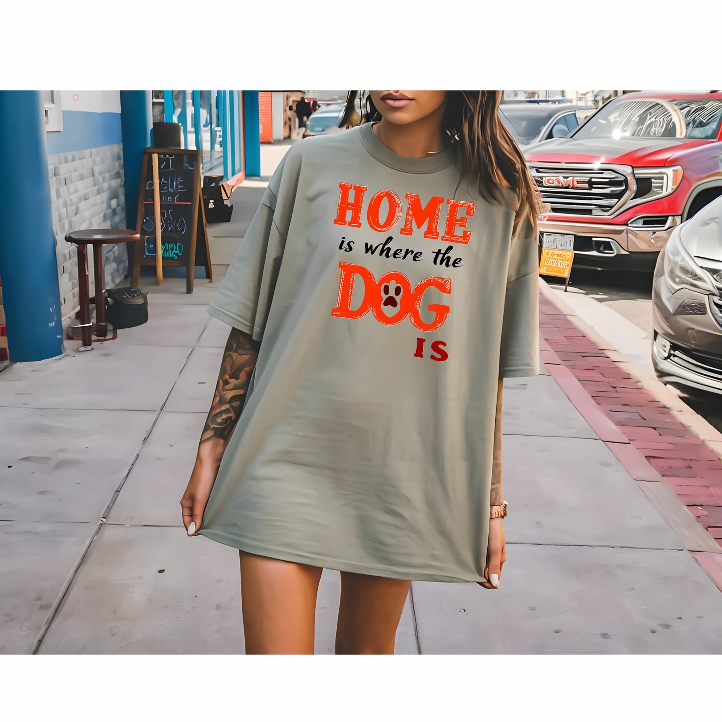 Home Is Where The Dog Is Unisex T-Shirt