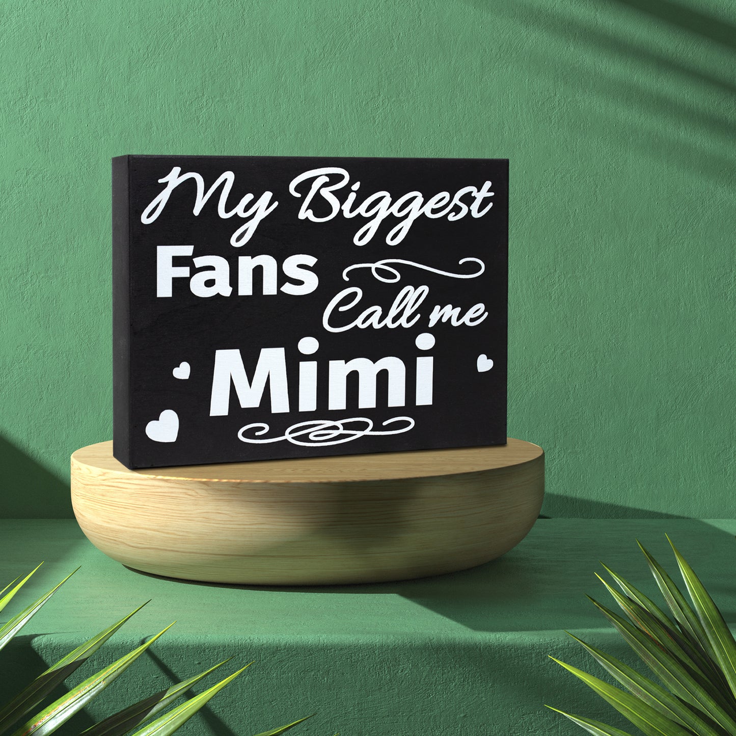 JennyGems My Biggest Fans Call Me Mimi Sign, American Made 8x6 inch Wall Hanging Decor, Mimi Gifts, Decorative Wall Art, Home Accent